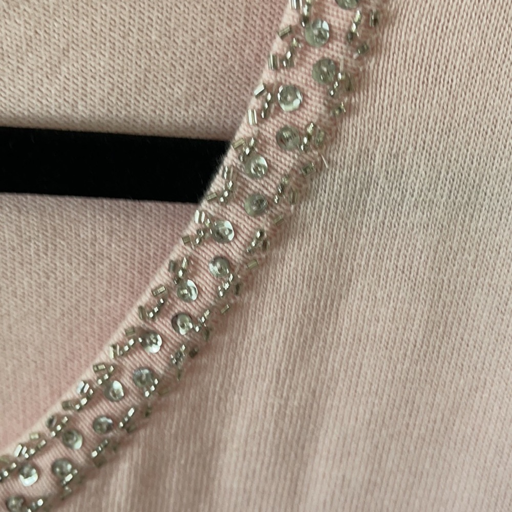 A pink, embellished cardigan sweater - Picture 2 of 3